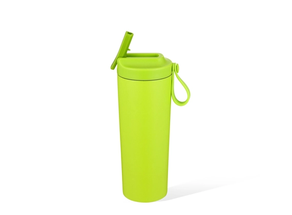 insulated travel cup with straw