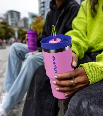 2-in-1 Stainless Steel Tumbler with Dual-Use Lid 19315A